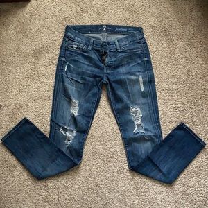 7  for all mankind Skinny boyfriend jeans